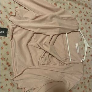 korean pink tank crop top with sleeves